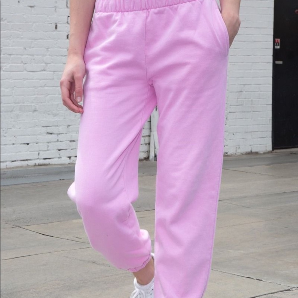 Brandy Melville pink sweatpants